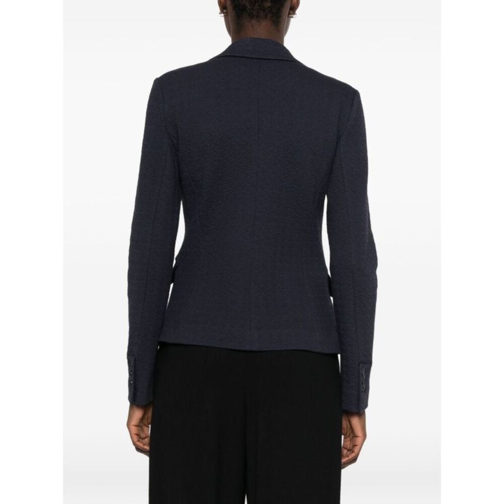 Emporio Armani Women Cotton Single-Breasted Jacket - Picture 3 of 4